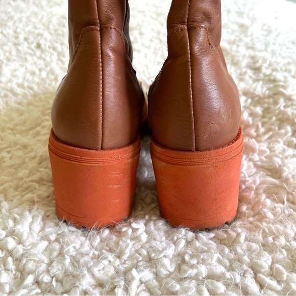 Free People leather boot in Terra Cotta - Picture 8 of 13